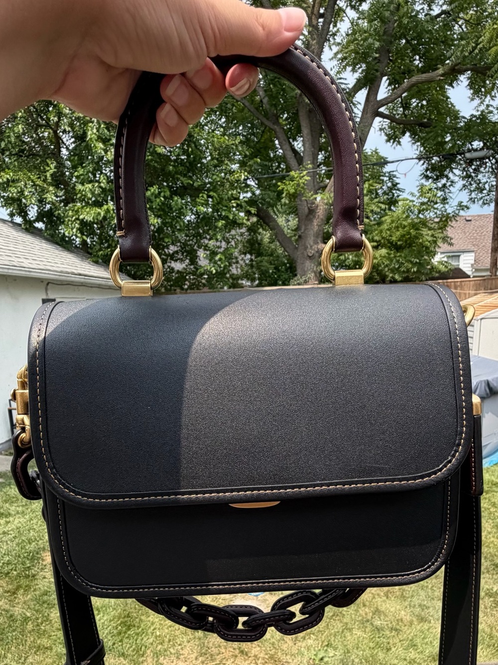 Coach Rogue Top Handle Colourblock